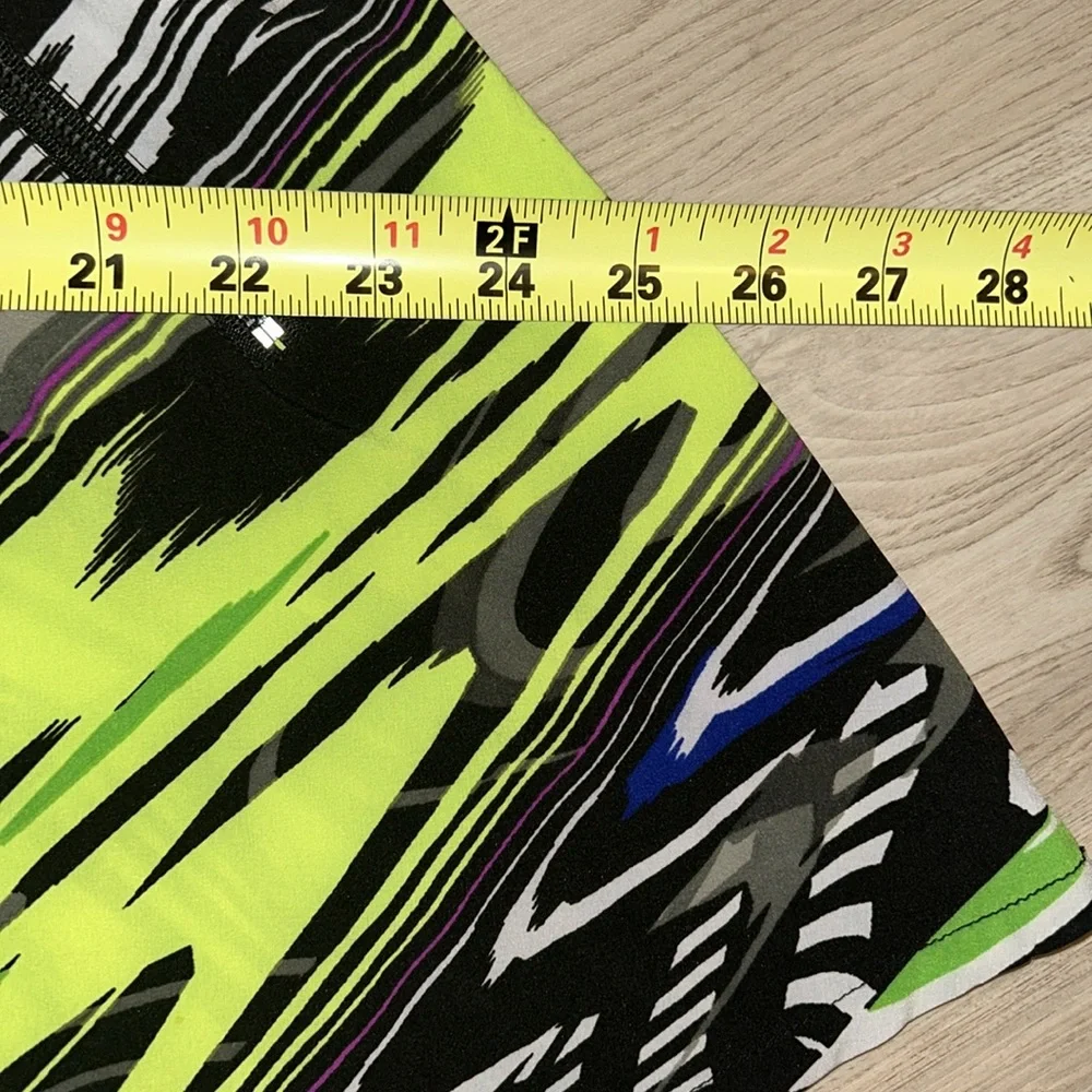 Fabletics Mini Mikah Skirt L Multi Colorful Elastic Waist Pockets Yoga Swim